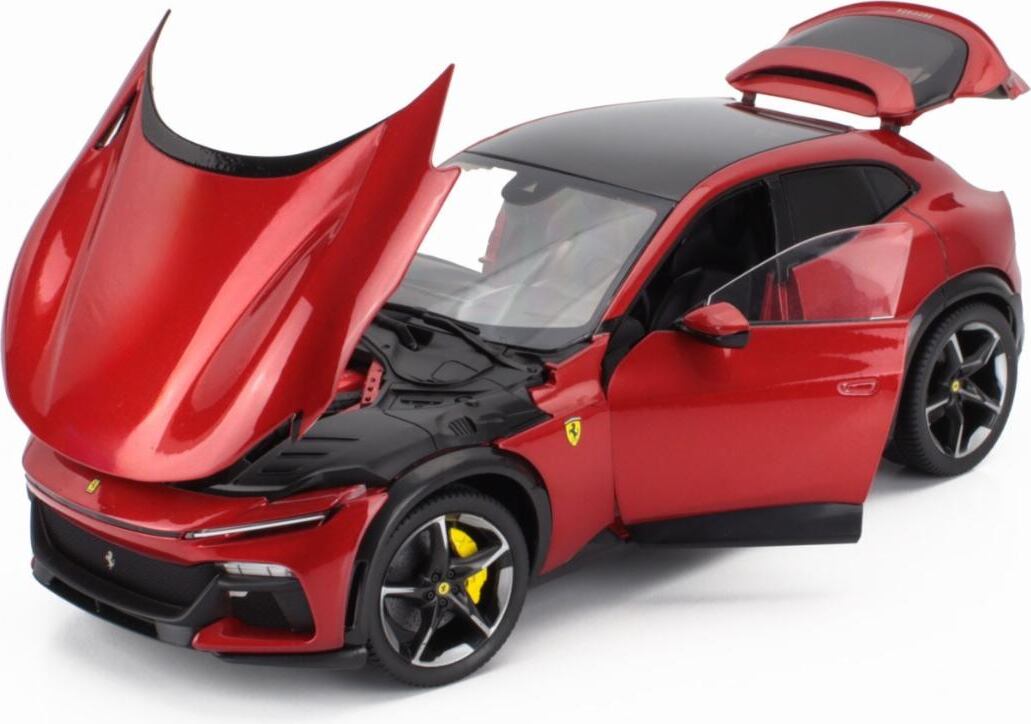 2022 Ferrari Purosangue Rosso Magma Red Metallic in 1:18 scale w