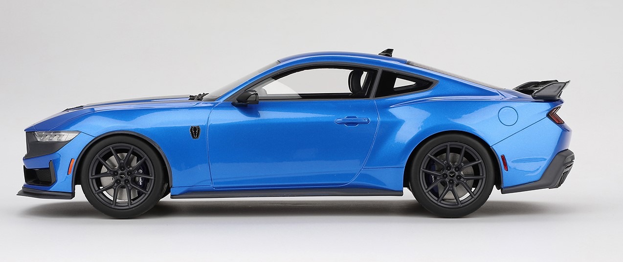 2024 Ford Mustang Dark Horse Grabber Blue in 1:18 scale by Topspeed