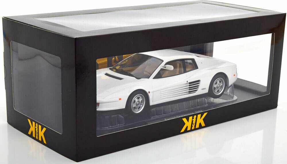 1984 Ferrari Testarossa Miami Vice in 1:18 Scale White by KK Scale
