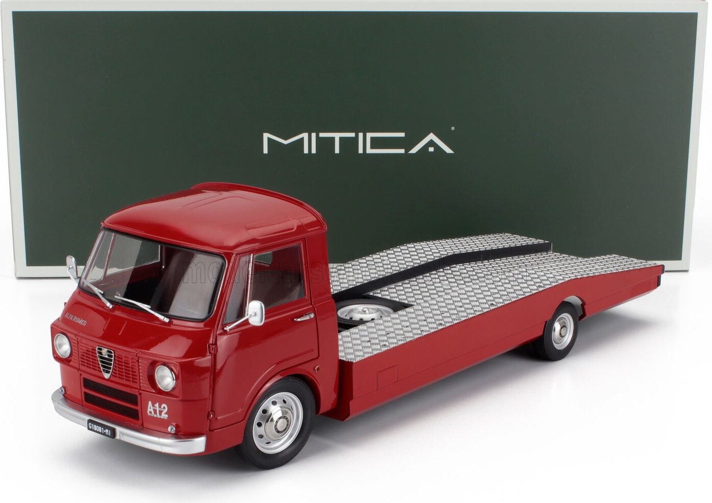 Alfa Romeo A12 (F12) Tow Truck Red in 1:43 scale by Mitica