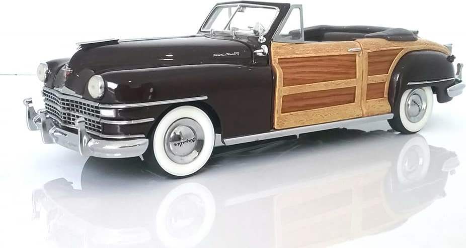 1948 Chrysler Town & Country Convertible Brown 1:24 scale by