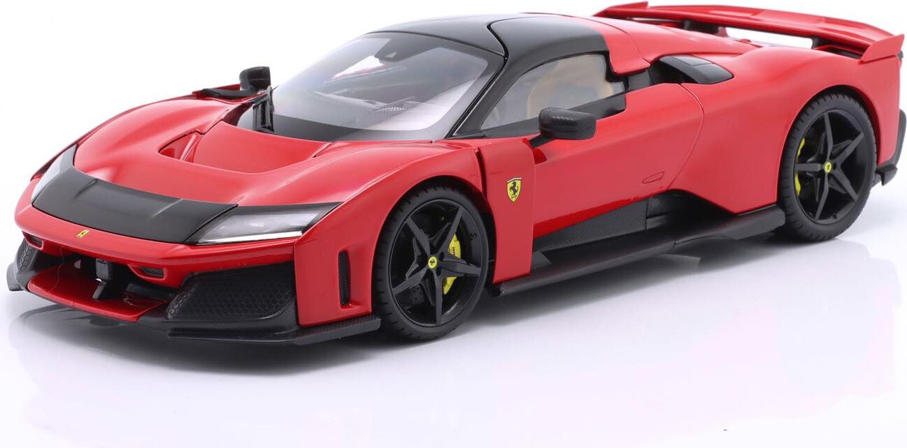 2024 Ferrari F80 Rosso Corsa/Black Wheels Dealer Exclusive in 1:18