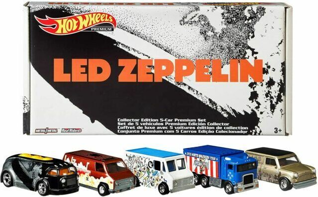Hot Wheels LED Zeppelin Limited Edition 5 Car Set in 1:64 scale by