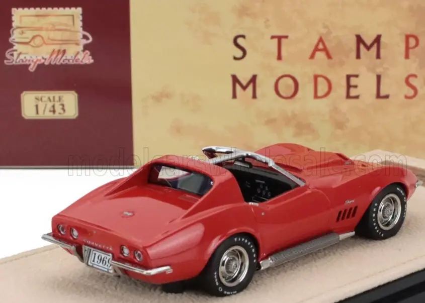 1969 Chevrolet Corvette L88 Coupe T Roof Monza Red in 1:43 scale