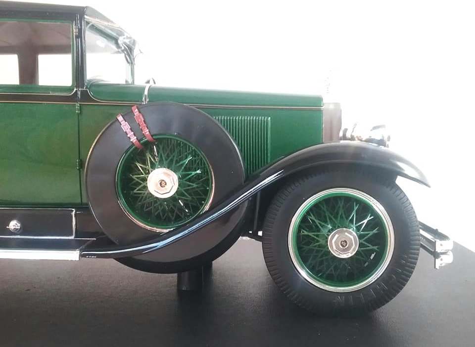 1928 Cadillac Series 341A Al Capone Town Sedan vert noir 1