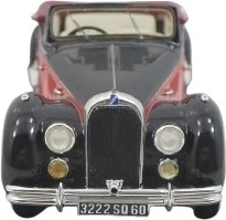 Esval 43011A Cabriolet Talbot Lago T26 Record de 1950 Open Rouge / Noir 1/43