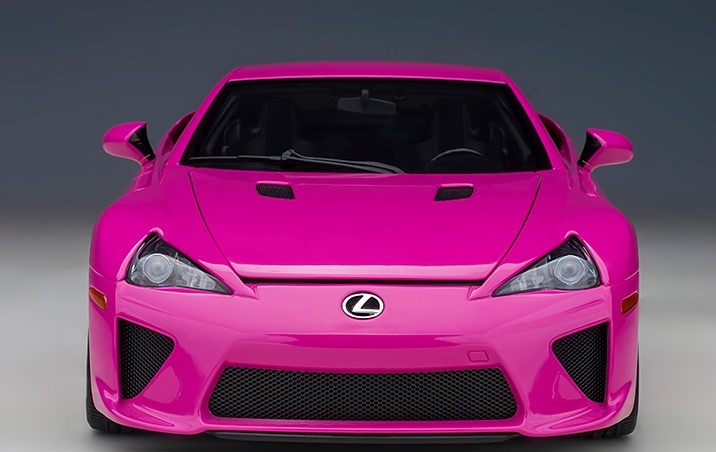 LEXUS LFA (PASSIONATE PINK) in 1:18 scale by AUTOart