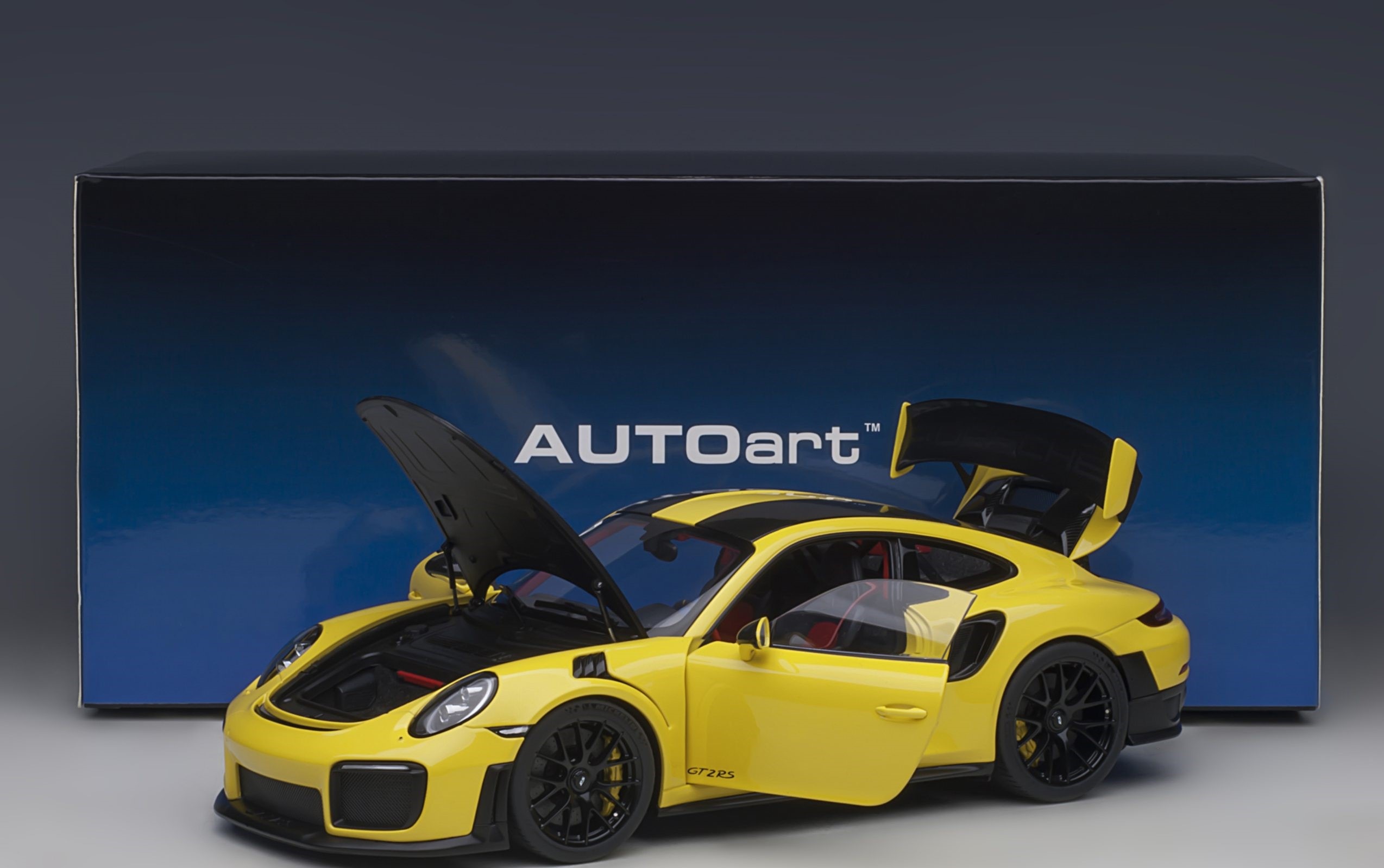 Porsche 911 (991.2) GT2 RS Yellow in 1:18 Scale by AUTOart by AUTOart