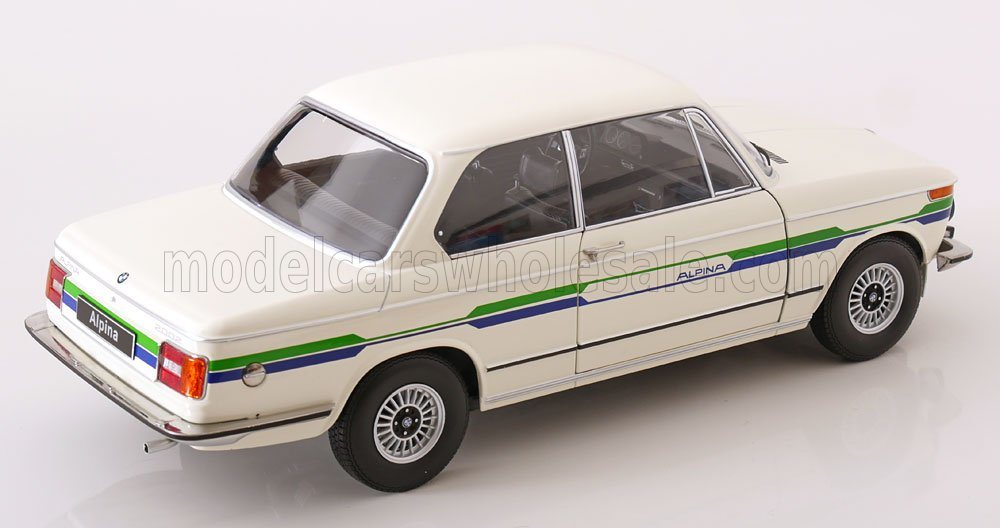 1974 BMW 2002 Alpina 2-Series White in 1:12 scale by KK Diecast