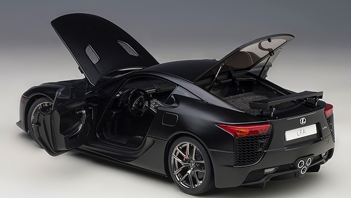 LEXUS LFA (MATT BLACK) in 1:18 scale by AUTOart