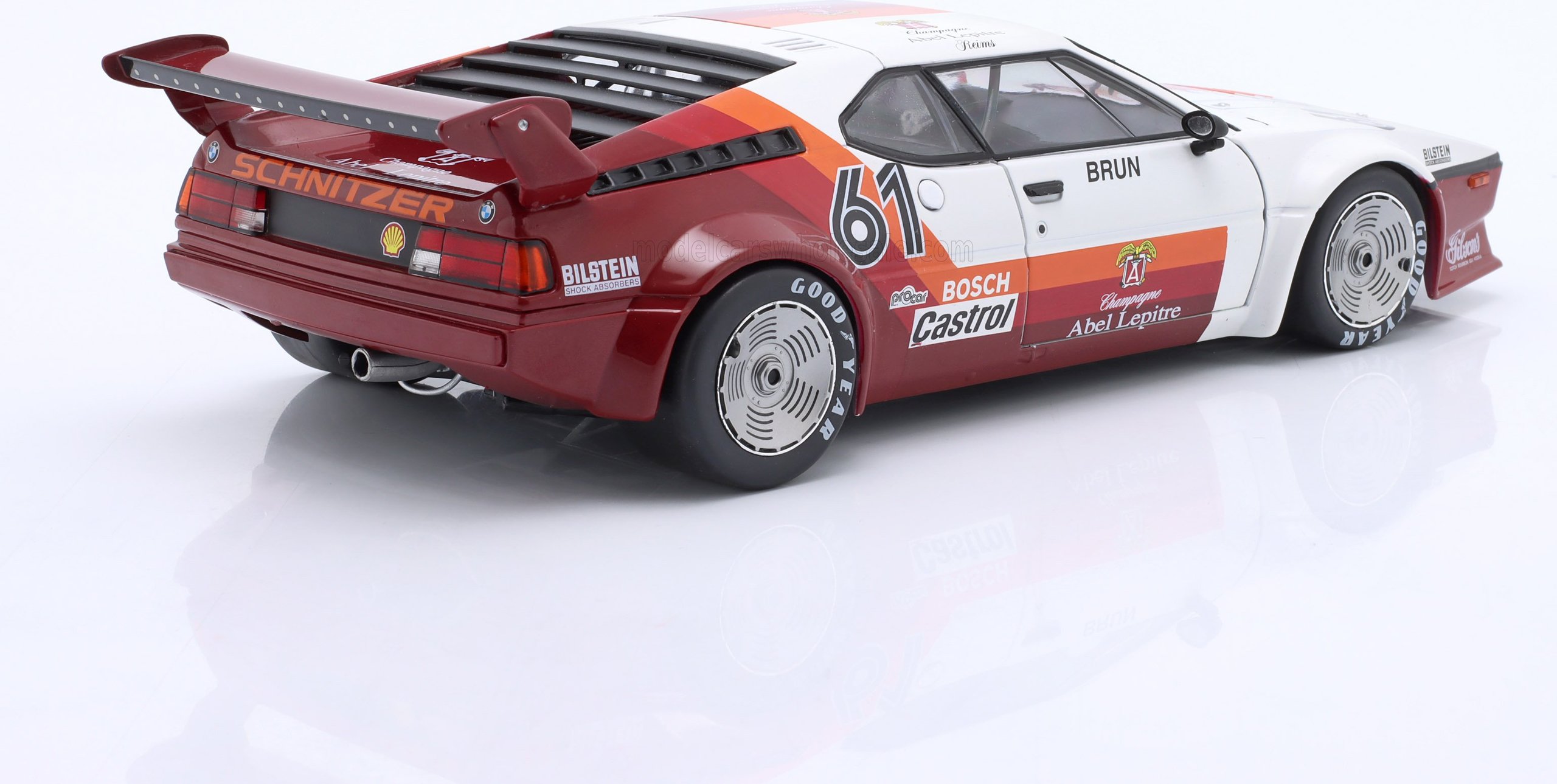BMW M1 M88 3.5L #61 1980 Procar Series Monaco in 1:18 scale by WERK 83