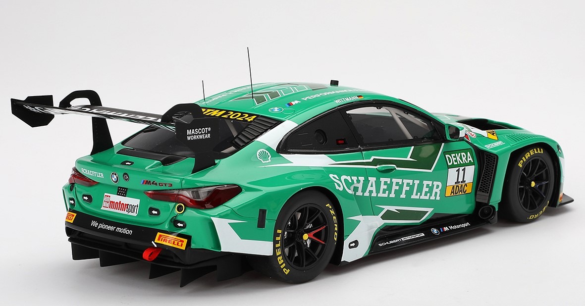 BMW M4 DTM 2018 1/18スケールミニカー BMW M4 GT3 #11 Schubert Motorsport 2024 DTM in 1:18 scale by