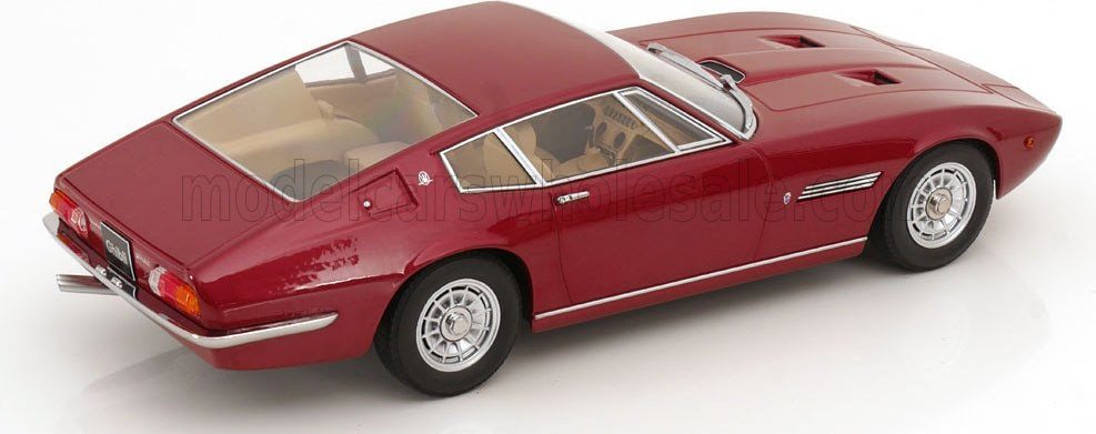 1969 Maserati Ghibli Coupe Red Metallic in 1:18 scale by KK