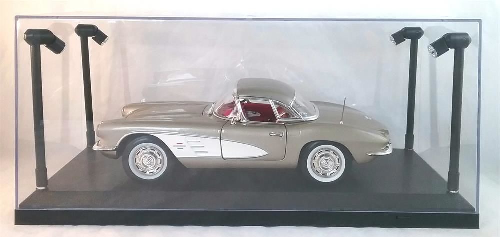 LED LIGHTED ACRYLIC DISPLAY CASE for 1:18 Scale Models by Fine Scale Models