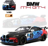 2024 BMW M4 GT4 White in 1:18 scale