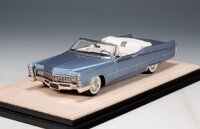 1967 Cadillac de Ville Convertible Open roof Marina Blue Metallic in 1:43 scale