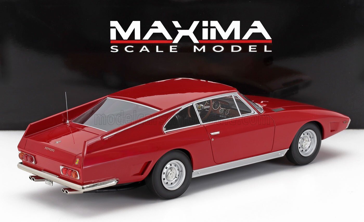 1966 Ferrari 330GT 2+2 Navarro Special Red in 1:18 scale by Maxima