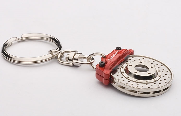 Brake Disc Key Chain Evolution Red Caliper by AUTOart by AUTOart