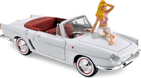 1958 Renault Floride White w/ Brigitte Bardot figure 1:18