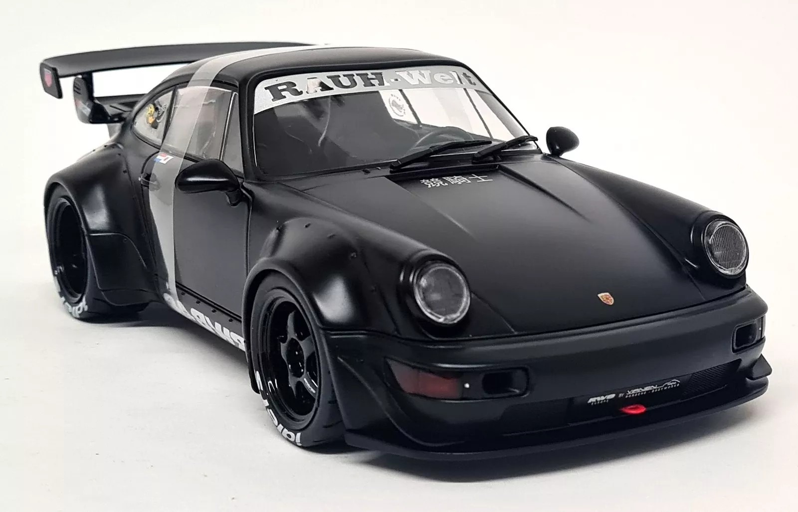 Porsche 911 RWB Body Kit Darth Vader Black in 1:18 scale by Solido