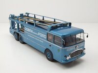1956 Fiat Bartoletti 306/2 3-ASSI Truck  Shelby Cobra Car Transporter in 1:43 scale