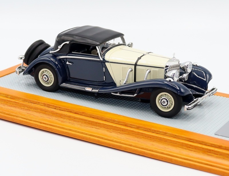 Ilario IL199 Mercedes 540K Cabriolet A 1936 RHD Sindelfingen 1/43 Résine Argent