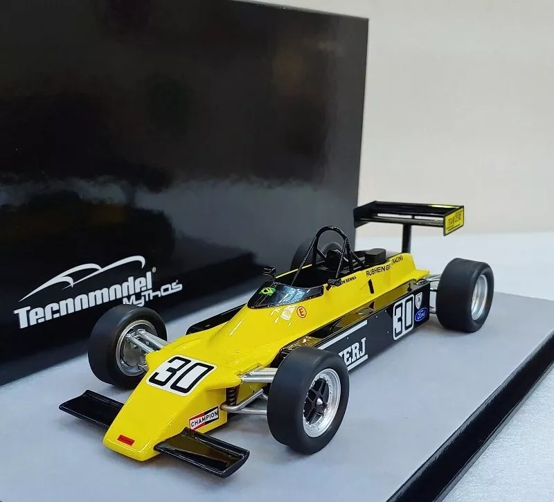 Miniature Van Diemen RF82 F.Ford 1982 Ayrton Senna - Tecnomodel 1/18 - Résine - Occasion