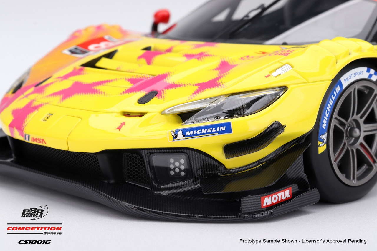 Ferrari 296 GT3 #81 Dragon Speed 2025 IMSA Laguna Seca in 1:18 scale by BBR