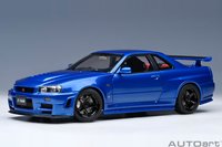 Nissan Skyline GT-R (R34) Z-Tune, Bayside Blue in 1:18 scale