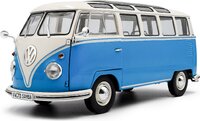 1962 Volkswagen T1 Samba Minibus Light Blue/White in 1:18 scale