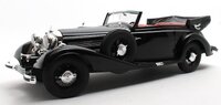 1938 Mercedes Benz 540K Cabriolet B Open Top Black in 1:18 scale