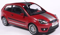 2007 Ford Fiesta Dark Red/Silver 1:18