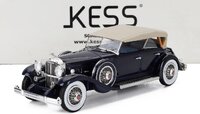 1932 Packard 904 Custom Dietrich Dual Cowl Sport Pheaton Closed top Blue/Beige in 1:43 scale