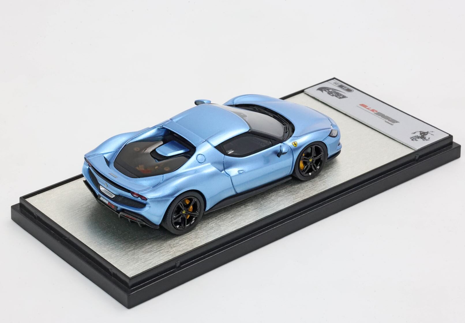 Ferrari 296 GTB Azzurro California Metallic in 1:43 scale Free BBR Hat ...