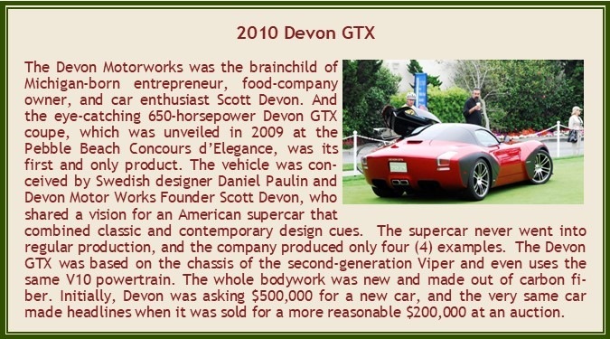 2010 Devon GTX no rear spoiler red in 1:43 scale by Esval Models