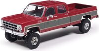 1977 GMC Sierra Grande K2500 Crew Cab Wideside in Dark Red Metallic in 1:64 scale