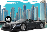 1999 Mercedes-Benz CLK-GTR Roadster Grey in 1:18 scale