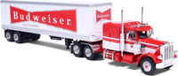Peterbilt 359 Tractor w/Trailer: Budweiser 1:64