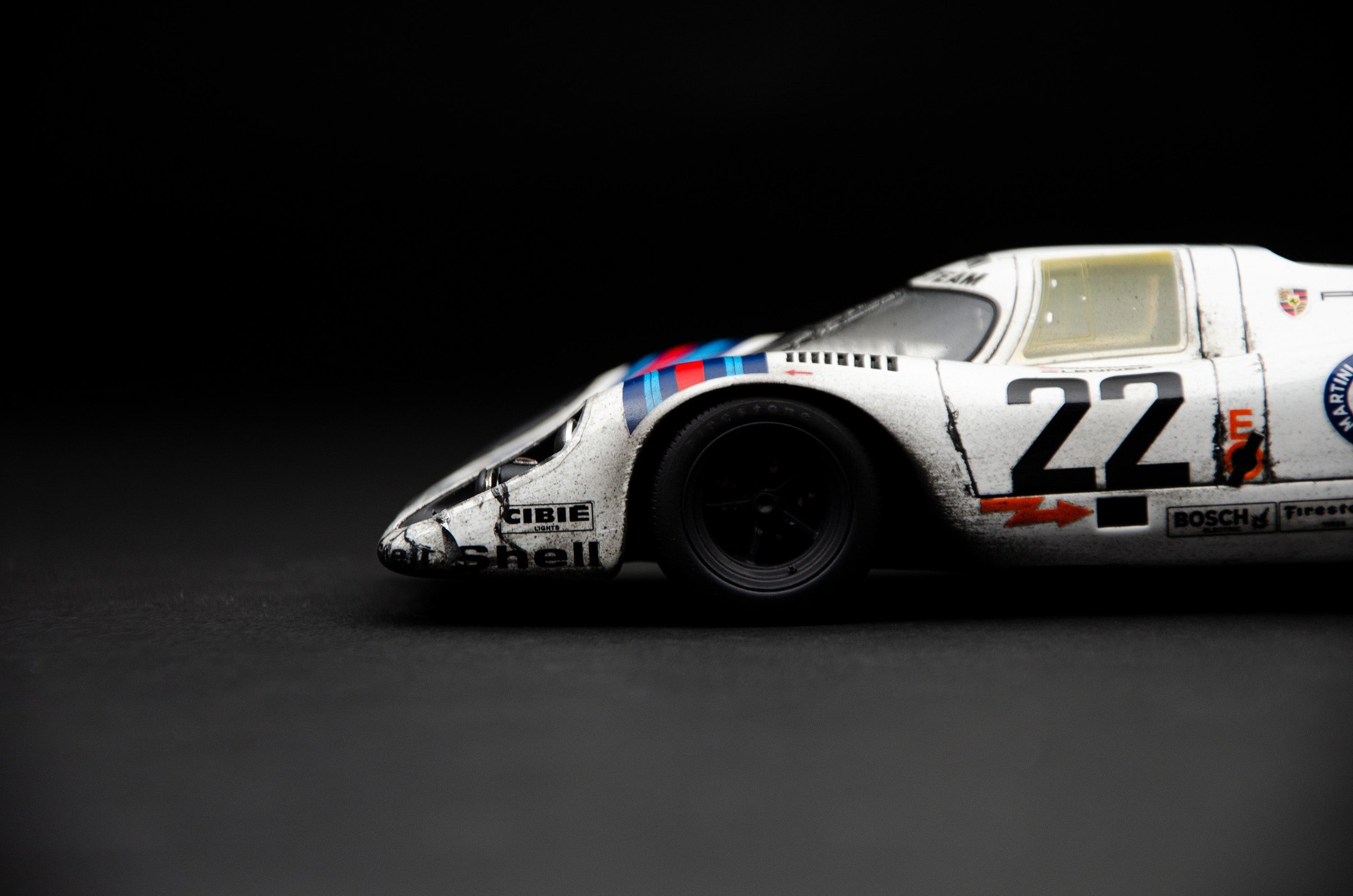 1971 PORSCHE 917 KH LE MANS WINNER MARTINI LIVERY RACE WEATHERED in 1: ...
