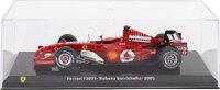 Ferrari #2 2005 Season Rubens Barrichello in 1:24 scale w/ Showcase
