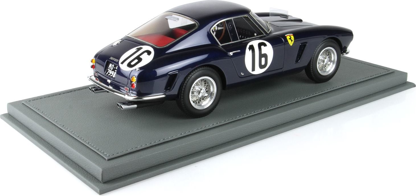 FERRARI 250 SWB #21 24H LE MANS 1960 & DISPLAY CASE 1/18 MODEL BY BBR BBR1861 F