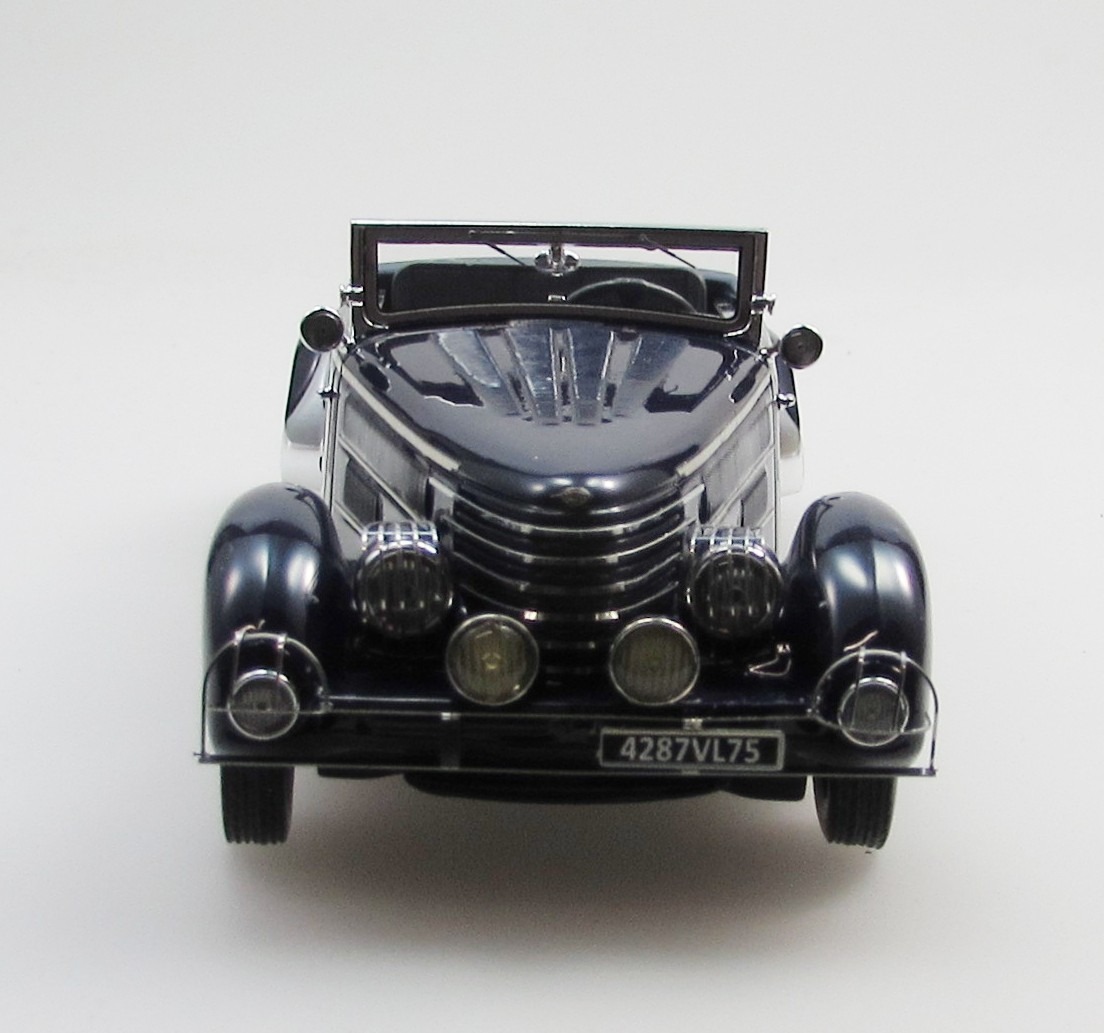 Delage D8-85 Clabot Cabriolet Chapron 1935, Bleu, 1/43, ESVAL MODEL EMEU43030A