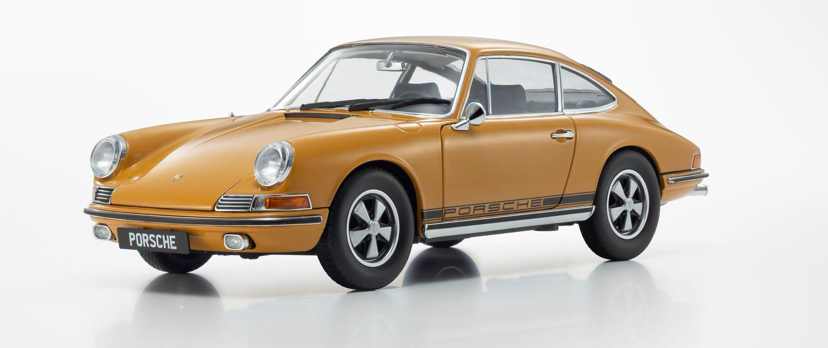 Porsche 911S Bahama Yellow 1:18 by Kyosho