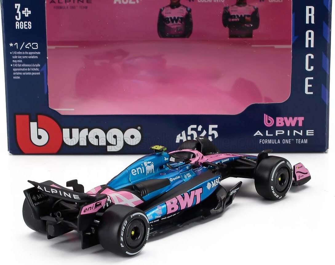 Alpine F1 A525 2025 Season #43 Franco Colapinto in 1:43 scale by Bburago