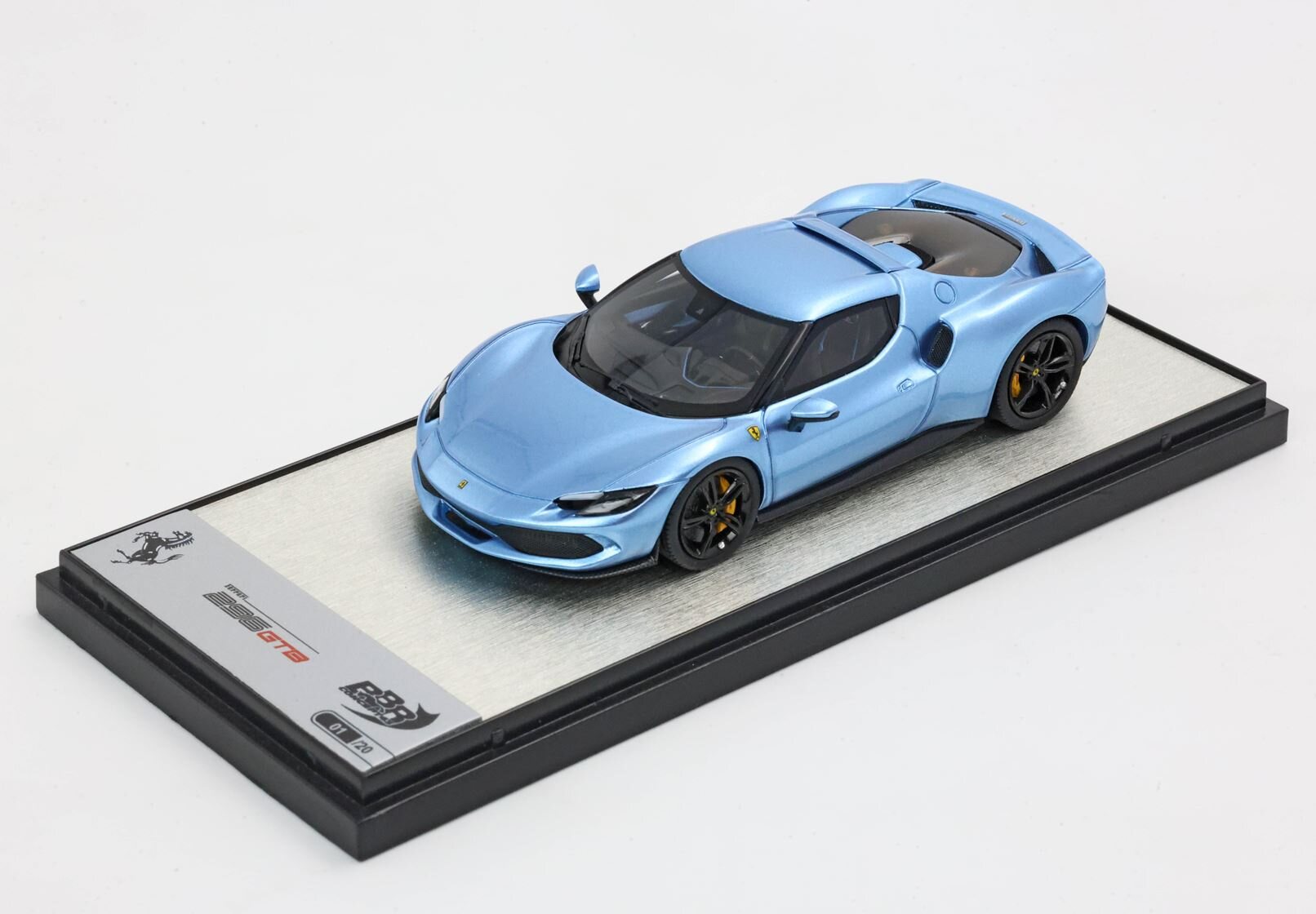 Ferrari 296 GTB Azzurro California Metallic in 1:43 scale Free BBR Hat ...