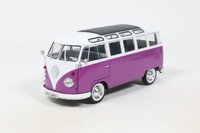 1962 Volkswagen T1 Samba Violet/White 1:18