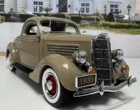 1935 Ford Deluxe Coupe tan in 1:24 scale