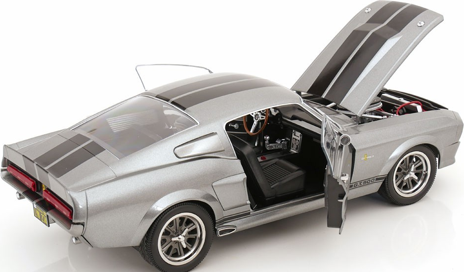 1967 Ford Mustang Shelby GT500 Eleanor Coupe Grey/Black in 1:12 scale ...