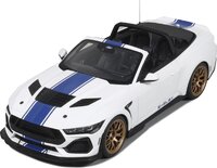 2025 Ford Mustang Super Snake Coupe White/Blue in 1:18 scale