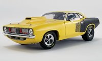 1972 Plymouth Cuda Drag Car Diecast Model by Acme in 1:18 Scale